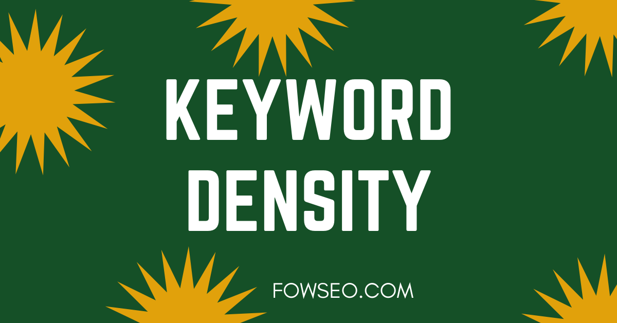 KEYWORD DENSITY