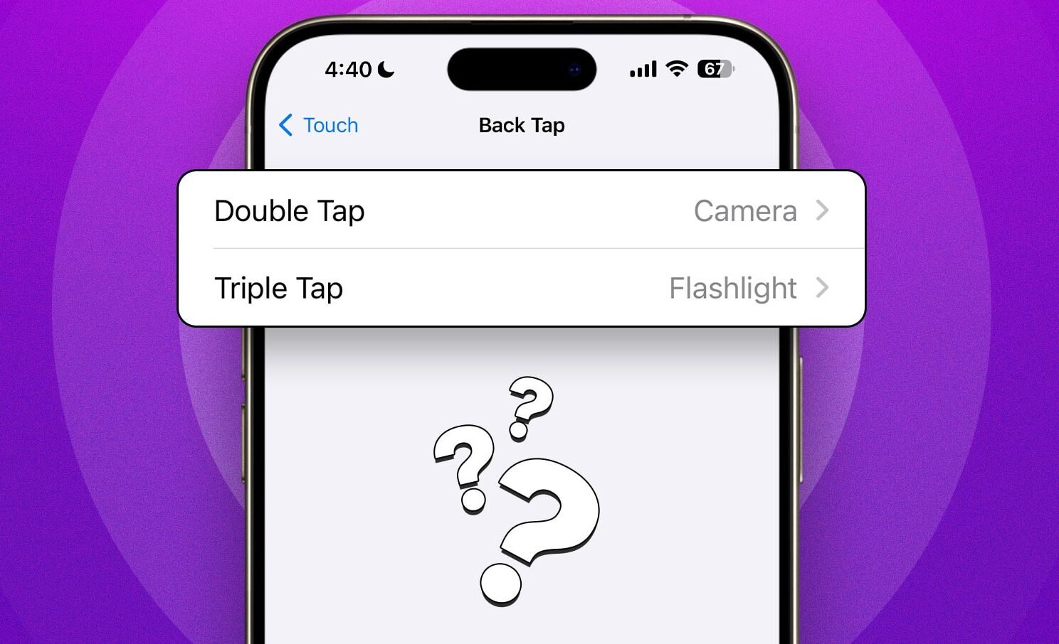 Double Tap Camera Shortcut for Torch Activation