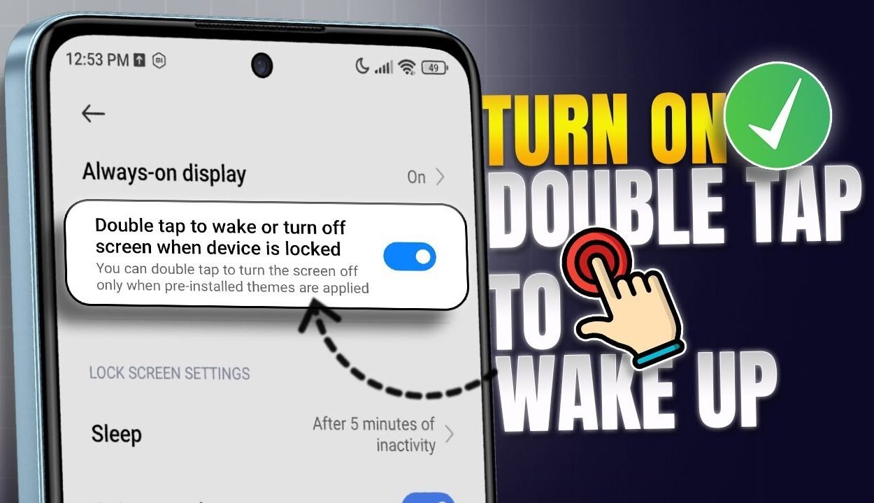 Double Tap to Screen On or Off